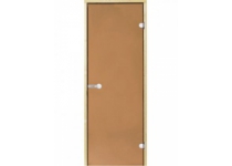 Dvere do sauny HARVIA 7x19, bronzové, 690x1890 mm, osika