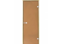 Dvere do sauny HARVIA 7x19, bronzové, 690x1890 mm, borovica