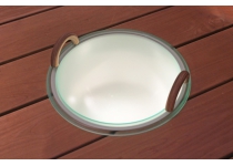 IB320 LED osvetlená miska Cariitti s drevenými rukoväťami