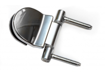 Dverový pánt pre saunové dvere (do zárubne), celosklenené HARVIA, chrome (1ks)