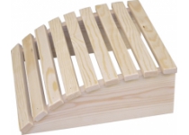 Podhlavník do sauny, borovica, pologuľatý