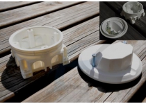 Montážna elektrikárska krabička pre saunové kachle s krytkou, ABB