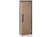 Dvere saunové "A" 7x20 Satin Bronze 690x1990 mm Black
