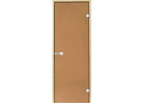Dvere do sauny HARVIA 9x19, bronzové, 890x1890 mm, osika
