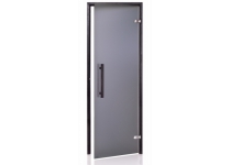 Dvere saunové "A" 9x19 Satin Grey 890x1890 mm Black