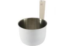 Matné vedro do sauny - biela, 5 l