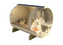 Sudová sauna 250 SMREK s terasou, rozložená