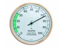 Saunový vlhkomer guľatý, zlatý rám