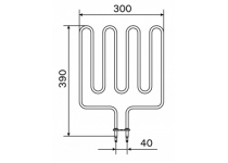 Vykurovacie teleso, špirála pre saunové kachle KIP, KV, M60, V60E, CS, KV, 2000W