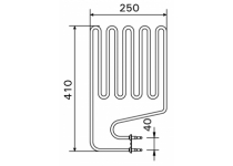 Vykurovacie teleso, špirála pre saunové kachle T9,10,5,KG(S),F,T7, 2000W/230V