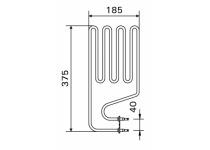 Vykurovacie teleso, špirála pre saunové kachle JM20,25E, 1000W/230V