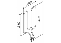 Vykurovacie teleso, špirála pre saunové kachle D23, 1150W/230V
