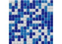 Mozaika 327x327x4mm, drvené sklo, FREEDOM BLUE