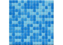 Mozaika 327x327x4mm, drvené sklo, SWIMMING BLUE