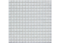 Mozaika 327x327x4mm, drvené sklo, SNOW WHITE