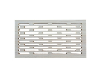 Drevená ventilačná mriežka 150x300mm, abachi