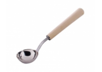 Nerezová naberačka SENTIOTEC - 40 cm, borovica