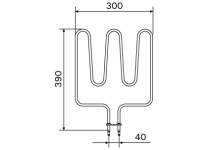 Vykurovacie teleso, špirála pre saunové kachle KIP, KV30 (E), 45, M45, V45E, 1500W