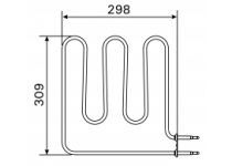 Vykurovacie teleso, špirála pre saunové kachle BC45, (E), 1500W/230V