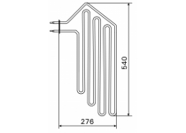Vykurovacie teleso, špirála pre saunové kachle AF6/AFB6, 2000W/230V