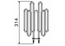 Vykurovacie teleso, špirála pre saunové kachle GL70, 2300W/230V