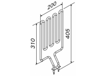 Vykurovacie teleso, špirála pre saunové kachle D36, 1800W/230V