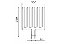 Vykurovacie teleso, špirála pre saunové kachle KIP, KV, M, V, CS, KV, 2670W/230V