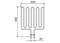 Vykurovacie teleso, špirála pre saunové kachle L20, 1750W/240V