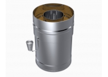 Škrtiaca klapka Harvia do komínového setu, 115mm, nerez