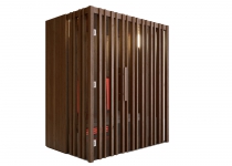 Infrasauna Auroom Irradia 120x180 dark thermowood jelša