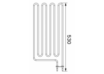 Vykurovacie teleso, špirála pre saunové kachle SW80 (E), 2600W/230V