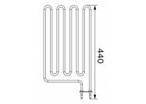 Vykurovacie teleso, špirála pre saunové kachle SW60 (E), 2000W/230V