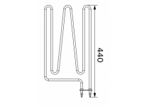 Vykurovacie teleso, špirála pre saunové kachle SW45 (E), 1500W/230V