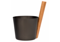 Hliníkové vedro Rento s rukoväťou, dechtovo hnedá