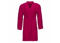 Vaflový župan VOSSEN do sauny, CRANBERRY, unisex - vel. L