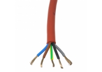 Silikónový kábel SIHF 5x4 mm
