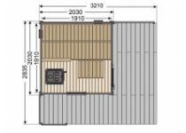 Vonkajšia sauna Harvia Solide Compact