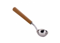 Nerezová naberačka SENTIOTEC - 40 cm, céder