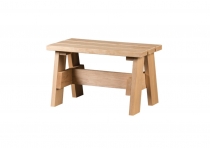 Lavica hotová - 30x60 jelša, s nohami