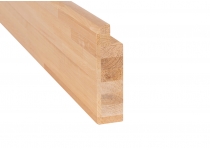 Hrana lavicová - so zubom a oblou hranou 2100x40x140mm, Jelša
