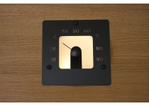 Cariitti vlhkomer do sauny SQ - štvorec, čierny 120x120 mm