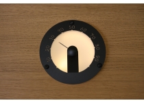 Cariitti vlhkomer do sauny - guľatý, čierny