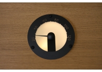 Cariitti teplomer do sauny - guľatý, čierny