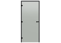 Dvere do sauny HARVIA 9x21, satinované 890x2090 mm, borovica, čierny rám