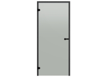 Dvere do sauny HARVIA 7x19, satinované 690x1890 mm, borovica, čierny rám