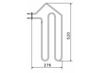 Vykurovacie teleso, špirála pre saunové kachle AF4/AFB4, 1333W/230V