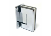 Pánt pre saunové celosklenené dvere (sklo/múr), lesklý chróm