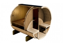 Sudová sauna ECO 200 BOROVICA THERMO s terasou, zmontovaná