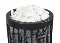 Dekoratívne saunové kamene HARVIA, vel. 5-10 cm, 10kg, biele