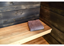 Kilt do sauny NordicSPA - dámsky, ŠEDÝ, froté, 90x155 cm